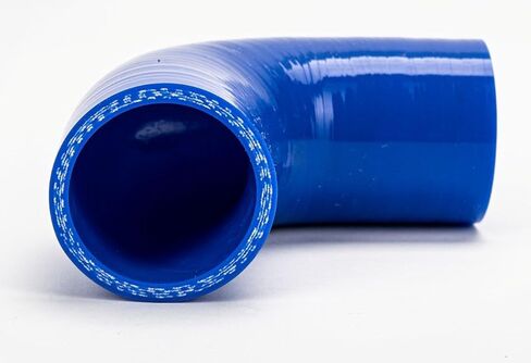 Silicone 90° Elbow Intake Hose with 2 T-Bolt Clamps – 1.75" Diameter, Black – 4-Ply Reinforced, High Temp, 200 PSI – Universal Turbo, Intercooler, Cold Air & Engine Applications in Saudi Arabia