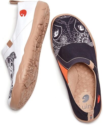 UIN Men's Loafers Lightweight Sneakers Walking Casual Slip ons Art Painted Travel Shoes Pitbull (9.5) in Kuwait