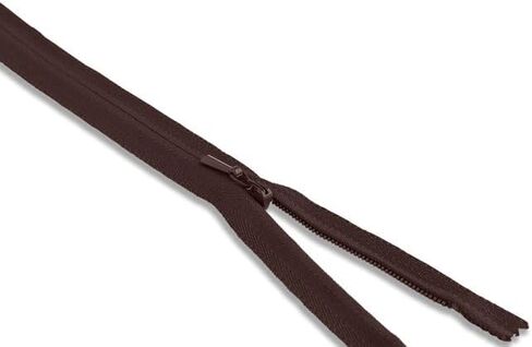 18" Invisible Nylon Coil Non-Separating Closed-End Zipper – Concealed Zipper for Pants, Skirts, Dresses, Upholstery – #2 Coil (4.1mm) (Wine) in Saudi Arabia