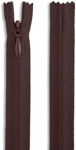 18" Invisible Nylon Coil Non-Separating Closed-End Zipper – Concealed Zipper for Pants, Skirts, Dresses, Upholstery – #2 Coil (4.1mm) (Wine) in Saudi Arabia
