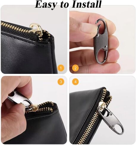 Anti Theft Zipper Clip (4-Pack) – Double Small Carabiner Clips for Backpacks, Luggage & Bags， Secure Zipper Closure for Travel, Gym & Hiking in Saudi Arabia