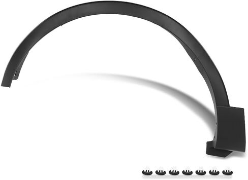 PIT66 Front Pair Fender Flares Wheel Trim Opening Molding Left and Right Side Compatible with Ford Explorer/Police Interceptor Utility 2016-2019 FB5Z16038AB, FB5Z16039AB, FO1291130, FO1290130 Black PP in Saudi Arabia