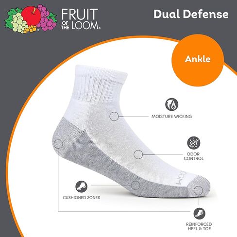 جورب للكاحل رجالي من Fruit of the Loom يزن 12 قطعة in Saudi Arabia