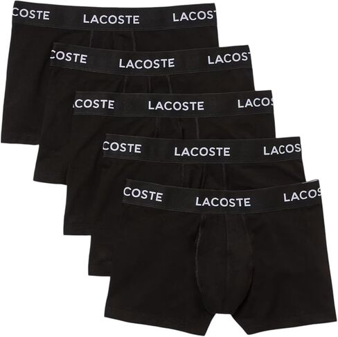 Lacoste Mens 5-Pack Regular Fit Boxer Trunk in Kuwait