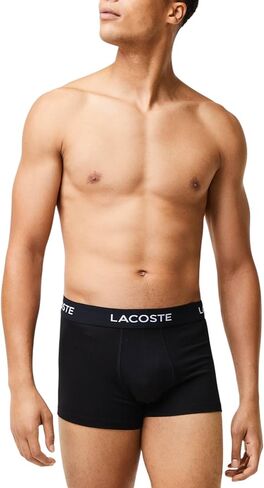 Lacoste Mens 5-Pack Regular Fit Boxer Trunk in Kuwait