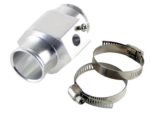 30mm Water Temp Joint Pipe Radiator Hose Temperature Gauge Sensor Adapter with Clamps (Blue) in Saudi Arabia