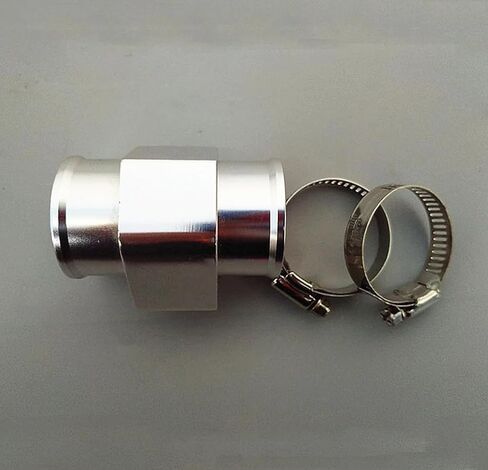 30mm Water Temp Joint Pipe Radiator Hose Temperature Gauge Sensor Adapter with Clamps (Blue) in Saudi Arabia