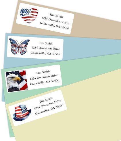 Address Labels Personalized Return Address Labels, 2.6" x 1" Monogram Custom Mailing Label for Envelopes (30-1200) Customized Self Adhesive Stickers Printable Mail Envelope Adress Label, White in Saudi Arabia