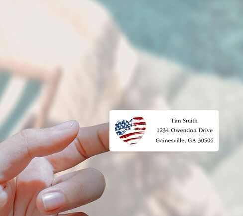 Address Labels Personalized Return Address Labels, 2.6" x 1" Monogram Custom Mailing Label for Envelopes (30-1200) Customized Self Adhesive Stickers Printable Mail Envelope Adress Label, White in Saudi Arabia