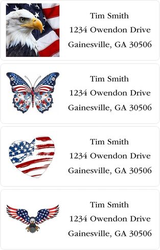 Address Labels Personalized Return Address Labels, 2.6" x 1" Monogram Custom Mailing Label for Envelopes (30-1200) Customized Self Adhesive Stickers Printable Mail Envelope Adress Label, White in Saudi Arabia