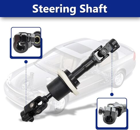 Steering Shaft, Replacement for Steering Intermediate Shaft Columns Compatible with 2004-2012 Chevrolet Malibu, 2005-2010 Pontiac G6, 2007-2009 Saturn Aura - 425156 in Saudi Arabia