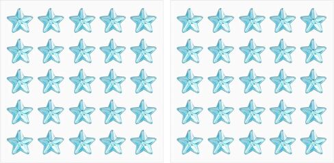 PATIKIL Star Gem Stickers 10mm, 2 Sheet Self Adhesive Acrylic Star Rhinestones Jewel Sticker Crystal Embellishment Sheet for Crafting Nail Decor Makeup DIY, White in Saudi Arabia