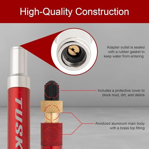 Tusk Leak‑Free Air Suspension Adaptor – Easy Air-Fill Tool for Air Forks & Shocks (Schrader Valve Compatible) in Saudi Arabia