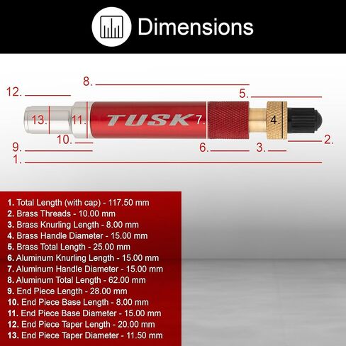 Tusk Leak‑Free Air Suspension Adaptor – Easy Air-Fill Tool for Air Forks & Shocks (Schrader Valve Compatible) in Saudi Arabia