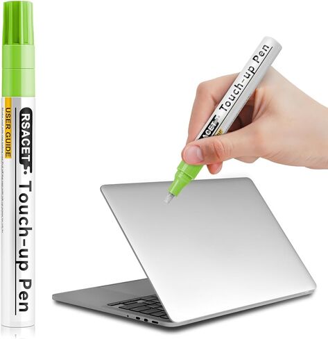 قلم طلاء فضي 923 Touch Up لجهاز MacBook - لون مطابق تمامًا للخدوش، حماية ضد البهتان، طقم إصلاح سهل الاستخدام مع فرشاة in Kuwait