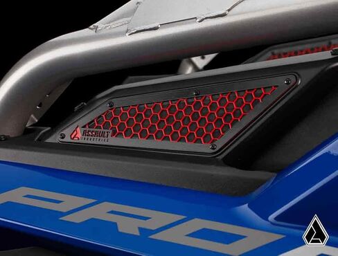 SuperATV Assault Industries Intake Cover for Polaris RZR PRO XP/Turbo R/Pro R | Red | Protects Frog Skin on Air Intake | Aluminum Construction in Saudi Arabia
