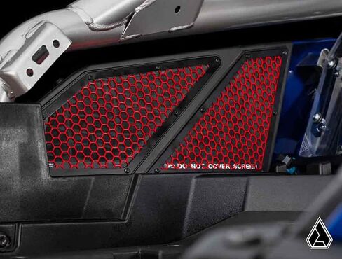 SuperATV Assault Industries Intake Cover for Polaris RZR PRO XP/Turbo R/Pro R | Red | Protects Frog Skin on Air Intake | Aluminum Construction in Saudi Arabia