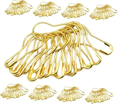 Uonlytech 1000Pcs Gold Metal Gourd Safety Pins for Knitting Sewing and DIY Crafts Versatile Sharp Bulb Pins for Clothing Decoration and Quilting Chic Design in Saudi Arabia