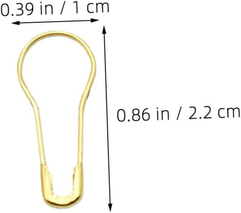Uonlytech 1000Pcs Gold Metal Gourd Safety Pins for Knitting Sewing and DIY Crafts Versatile Sharp Bulb Pins for Clothing Decoration and Quilting Chic Design in Saudi Arabia