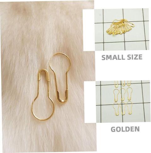 Uonlytech 1000Pcs Gold Metal Gourd Safety Pins for Knitting Sewing and DIY Crafts Versatile Sharp Bulb Pins for Clothing Decoration and Quilting Chic Design in Saudi Arabia