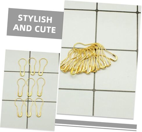 Uonlytech 1000Pcs Gold Metal Gourd Safety Pins for Knitting Sewing and DIY Crafts Versatile Sharp Bulb Pins for Clothing Decoration and Quilting Chic Design in Saudi Arabia