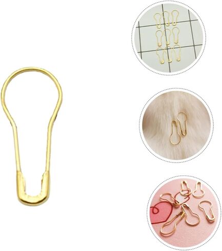 Uonlytech 1000Pcs Gold Metal Gourd Safety Pins for Knitting Sewing and DIY Crafts Versatile Sharp Bulb Pins for Clothing Decoration and Quilting Chic Design in Saudi Arabia