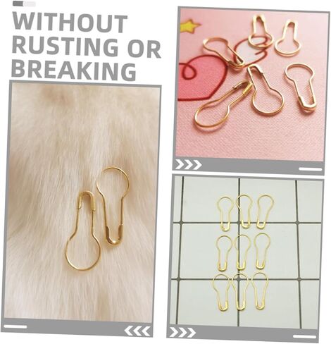 Uonlytech 1000Pcs Gold Metal Gourd Safety Pins for Knitting Sewing and DIY Crafts Versatile Sharp Bulb Pins for Clothing Decoration and Quilting Chic Design in Saudi Arabia