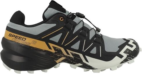 Salomon Mens Speedcross 6 Hiking Shoes, Carbon/Tahitian Tide/White, 8.5M in Saudi Arabia