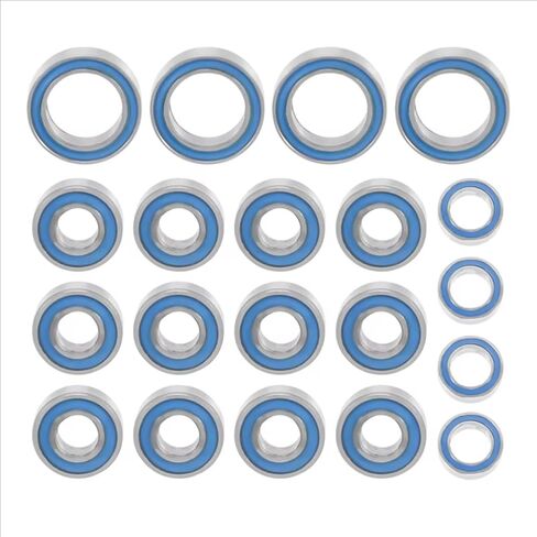 Compatible with Tamiya for TT-01 TT01E TT01D for TT02B 1/10 RC Car Upgrades Parts Accessories 20PCS Sealed Ball Bearing Kit RC Car Accessories in Saudi Arabia