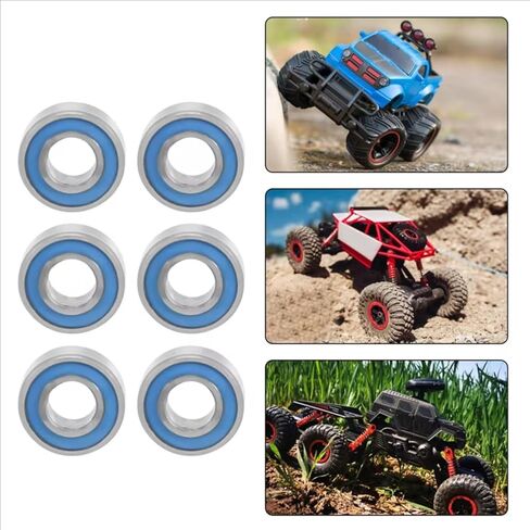 Compatible with Tamiya for TT-01 TT01E TT01D for TT02B 1/10 RC Car Upgrades Parts Accessories 20PCS Sealed Ball Bearing Kit RC Car Accessories in Saudi Arabia