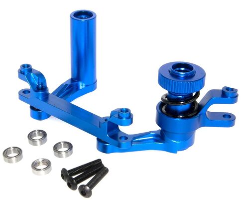 ذراع توجيه الجرس متوافق مع Traxxas 1/10 T-Maxx E-Maxx ترقية حامل السيارة RC من سبائك الألومنيوم استبدال 49145 TM3348X (أزرق داكن) in Kuwait