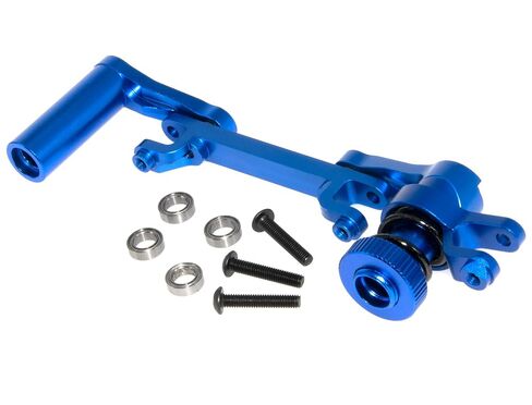 ذراع توجيه الجرس متوافق مع Traxxas 1/10 T-Maxx E-Maxx ترقية حامل السيارة RC من سبائك الألومنيوم استبدال 49145 TM3348X (أزرق داكن) in Kuwait