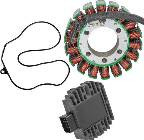 Caltric Stator and Rectifier with Gasket Compatible with Honda Foreman Rubicon 500 TRX500FA 2001-2014 in Saudi Arabia