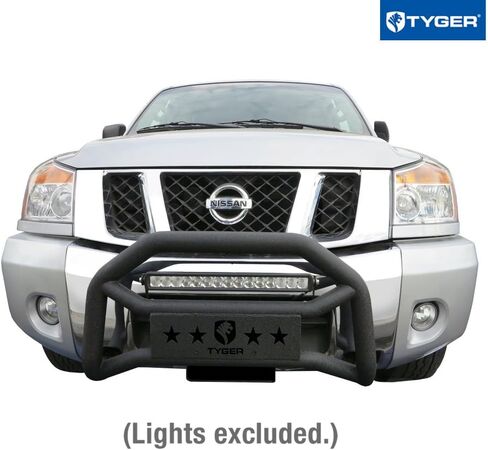 Tyger Auto TG-GD6N60168 Front Bumper Guard Compatible with 2004-2015 Titan (Excl. XD Models) | Textured Black | Light Mount | Bull Bar in Saudi Arabia