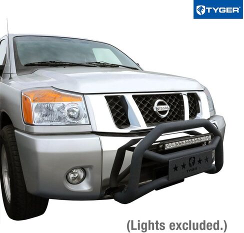 Tyger Auto TG-GD6N60168 Front Bumper Guard Compatible with 2004-2015 Titan (Excl. XD Models) | Textured Black | Light Mount | Bull Bar in Saudi Arabia