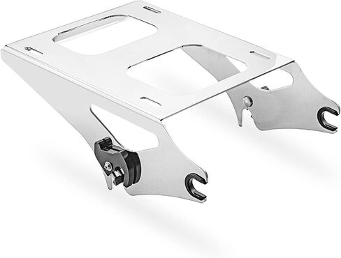 WeiSen Detachable Tour Trunk Luggage Rack Two-Up Tour Trunk Mount Quick-Detach Compatible with Harley Touring Road King Electra Street Road Glide 2014-2025 Chrome in Saudi Arabia