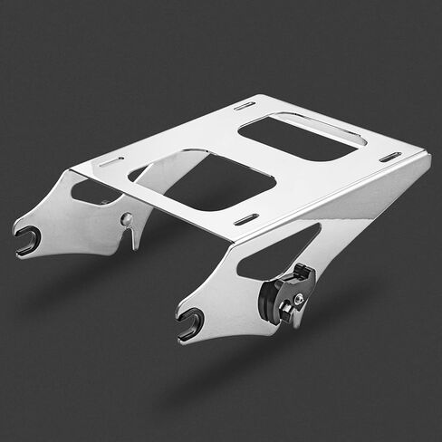 WeiSen Detachable Tour Trunk Luggage Rack Two-Up Tour Trunk Mount Quick-Detach Compatible with Harley Touring Road King Electra Street Road Glide 2014-2025 Chrome in Saudi Arabia