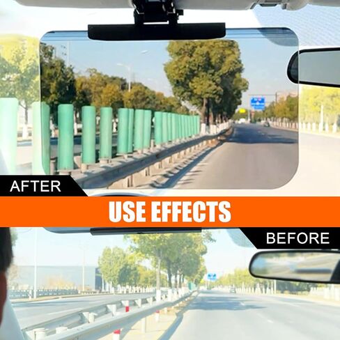 واقي من الشمس للسيارة، واقي من الشمس مستقطب مضاد للوهج قابل للتعديل 180 درجة، حاجز للشمس للقيادة الآمنة للزجاج الأمامي، امتداد حاجب الشمس للحماية من وهج الشمس، والعمى الثلجي، والأشعة فوق البنفسجية in Kuwait