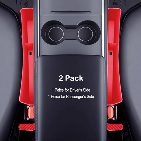 Car Seat Gap Filler Organizer Universal for Car SUV Truck Accessories, 2 Pack Auto Seat Side Gap Plug Strip Gap Blocker & Seat Catcher with Dual Storage & Belt Slot in Between Seat and Console, Beige in Saudi Arabia