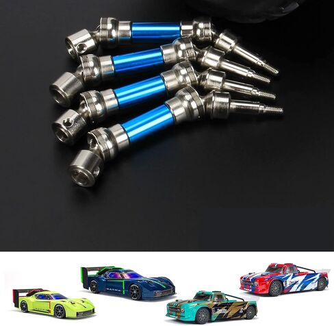 عمود محرك RCAWD لـ 1/8 ARRMA Infraction 570 Mega & Vendetta 4X4 3S BLX ترقية الأجزاء، 105 مم أعمدة القيادة الأمامية والخلفية لـ #ARA310992، #ARA4215V3، ARA4319V3 أزرق in Kuwait