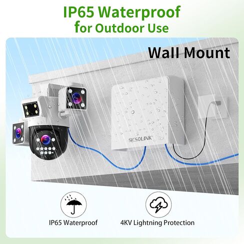 SICSOLINK AI Smart 6 Ports PoE+ Switch (4 PoE+ Ports, 2 Uplink)، 802.3af/at، 30 وات لكل منفذ، 100 ميجابت في الثانية، يمتد إلى 250 مترًا، غير مُدار، معدني، مناسب لكاميرات IP وأجهزة الشبكات والمكاتب المنزلية. in Kuwait