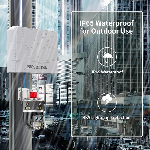 SICSOLINK AI Smart 6 Ports PoE+ Switch (4 PoE+ Ports, 2 Uplink)، 802.3af/at، 30 وات لكل منفذ، 100 ميجابت في الثانية، يمتد إلى 250 مترًا، غير مُدار، معدني، مناسب لكاميرات IP وأجهزة الشبكات والمكاتب المنزلية. in Kuwait