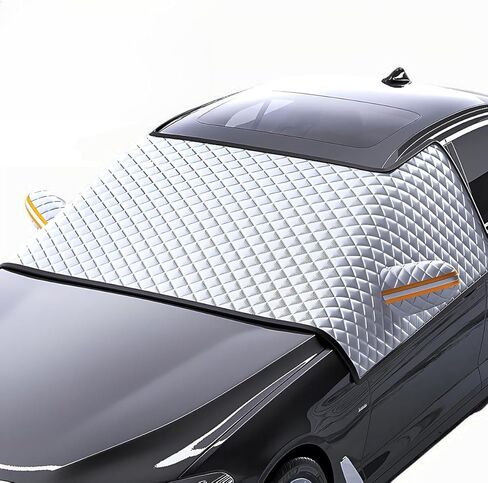 3-Side Winter Car Windshield Snow Cover for VW Tiguan 2010-2025 SUV 5-Seater, Sun Rain Snow Frost Protector with Magnetic Edges & Mirror Covers,L(175 * 115cm) in Saudi Arabia