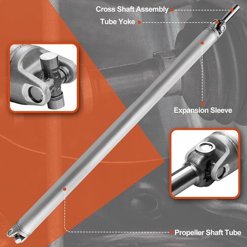 936-059 Rear Complete Drive Shaft Prop Shaft Driveshaft Assembly Compatible with Chevrolet Silverado 1500 & GMC Sierra 1500 2007-2013, 143.5 In. Wheelbase, Automatic Transmission, Replace OE 15794277 in Saudi Arabia