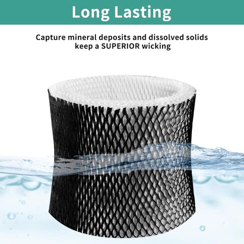 SUNRRA HWF64 Humidifier Filter for Sunbeam Humidifier Filter B, SCM1746, Long-Last & Sturdy, Fits Holmes HM1746, HM-1745 and Bionaire BWF64, 3 Pack in Kuwait