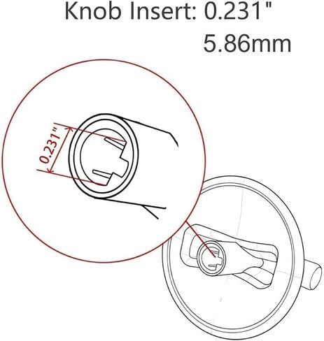 PODOL STAR Surface Burner Knob, 1 Pack, for Maytag Jenn Air AP5668987 PS2375871 7733P410-60 in Saudi Arabia