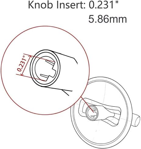 PODOL STAR Surface Burner Knob, 1 Pack, for Maytag Jenn Air AP5668987 PS2375871 7733P410-60 in Saudi Arabia