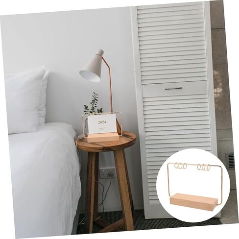 1Set Decorative Calendar Holder Flip Calendar Support Stand for Office Home Desk Decor Lightweight Portable Table Decoration for Teachers Students in Saudi Arabia