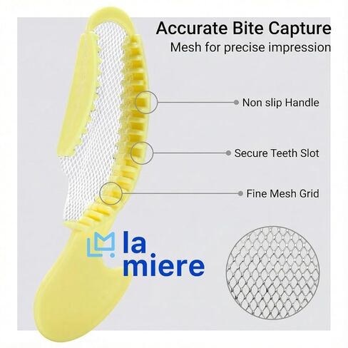 Anterior Bite Registration/Impression Tray, Plastic with Non-Tear mesh, Disposable Rigid Plastic Frame with Strong mesh Netting & Ergonomic Handles, Non-sterile Purple 35/ Bag… in Saudi Arabia