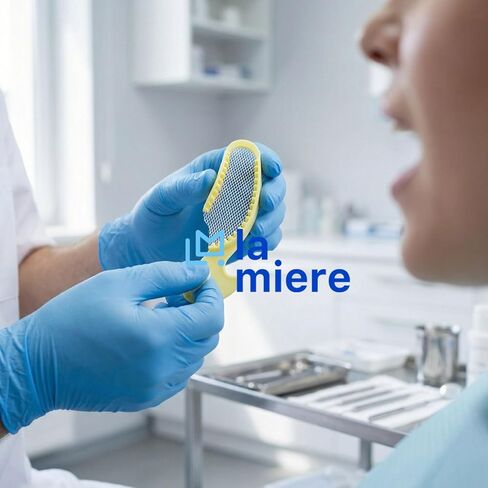 Anterior Bite Registration/Impression Tray, Plastic with Non-Tear mesh, Disposable Rigid Plastic Frame with Strong mesh Netting & Ergonomic Handles, Non-sterile Purple 35/ Bag… in Saudi Arabia